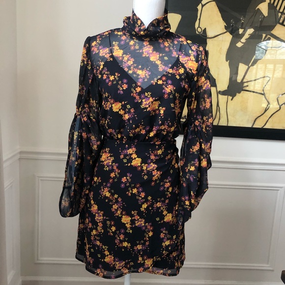C/MEO Collective Heart Breaker Dress Ink NWT XS M - Picture 3 of 11